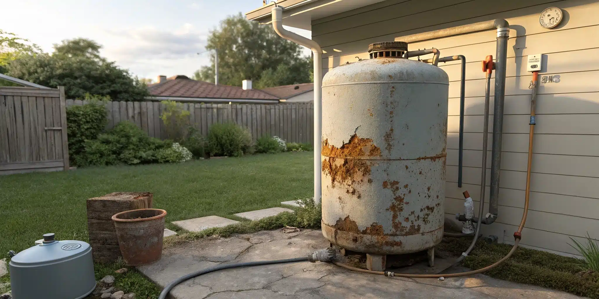 corroding pressure tank