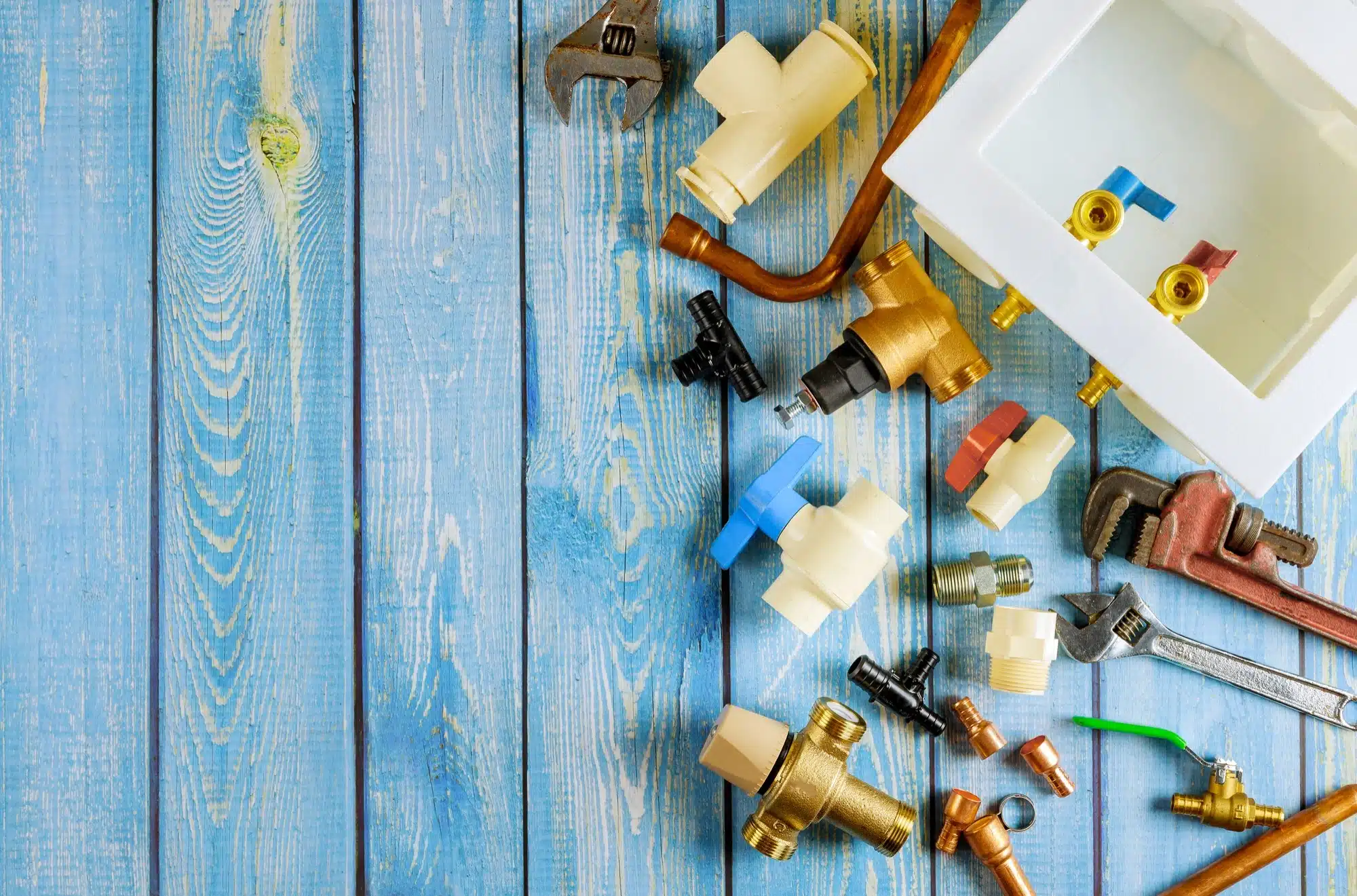 variety of plumbing tools
